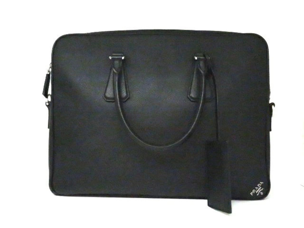 Prada Business Bag Briefcase Tessuto Saffiano Black